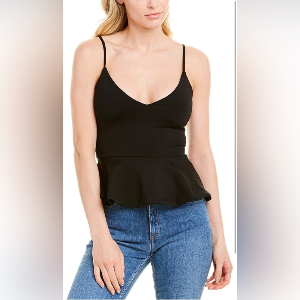 Susana Monaco Black Peplum Camisole